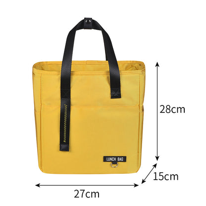 Keyinse The new large Polyester school office travel uses lunch box cooler to insulated thermal lunch bags